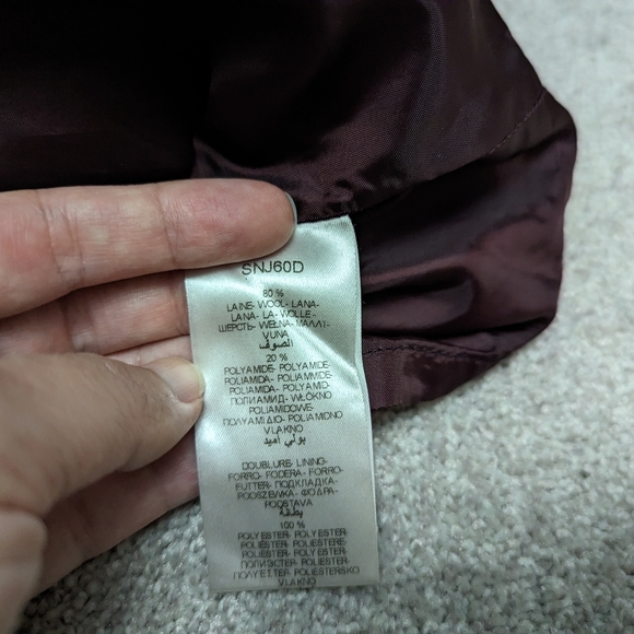 Burgundy warm mini skirt - Picture 5 of 5